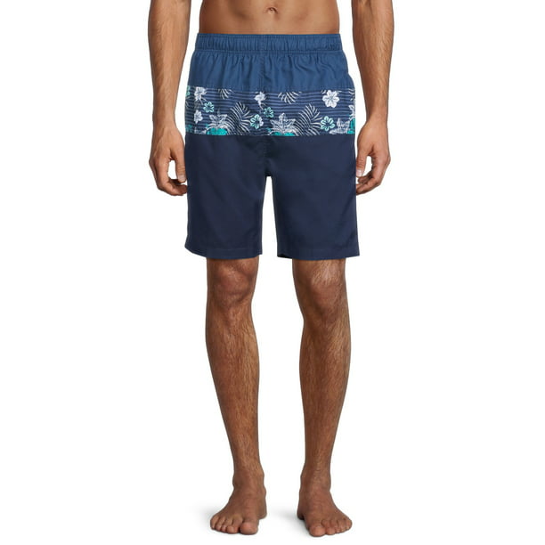 FORTUN Mens Tropical Hawaiian Shorts Casual Quick-Drying Swim Shorts 